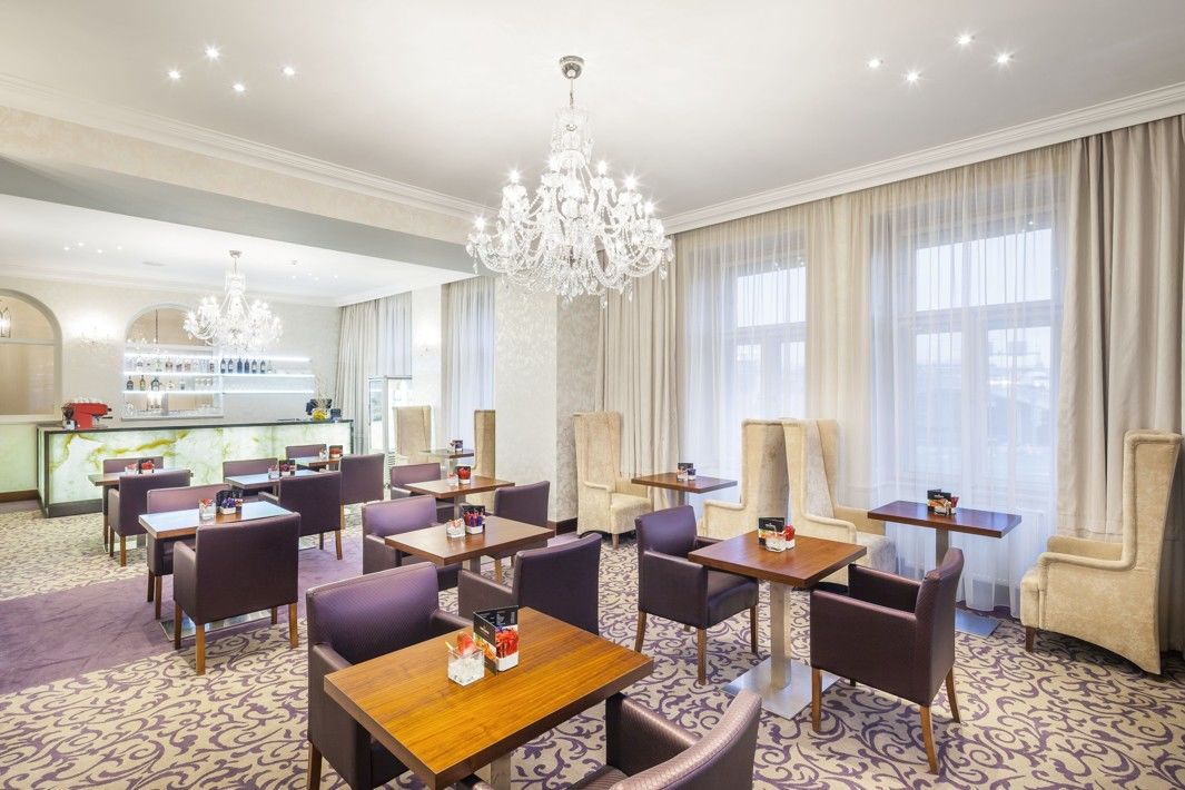 Kosher Hotel King David Praga Esterno foto The lounge at the hotel